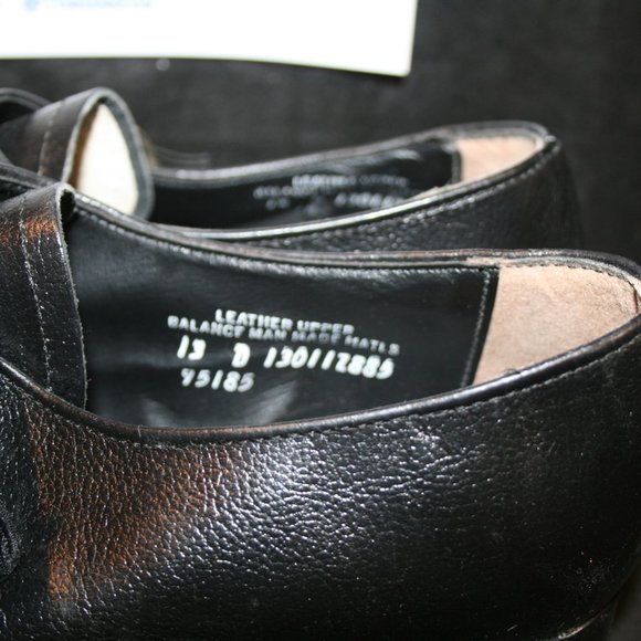 Barclay Black Loafer Dress Shoes with Buckle Used - Picture 13 of 16